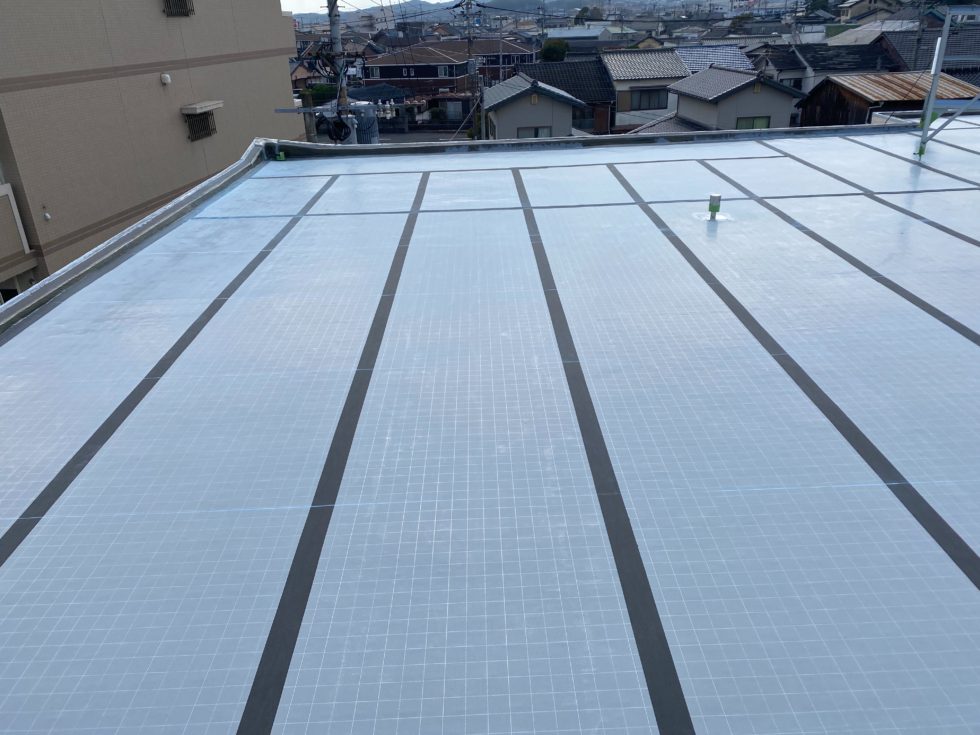   福岡県直方市　屋上防水工事　通気緩衝工法